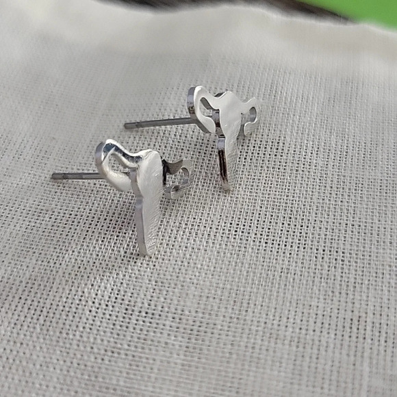 FEMINIST UTERUS EARRINGS - Picture 6 of 7